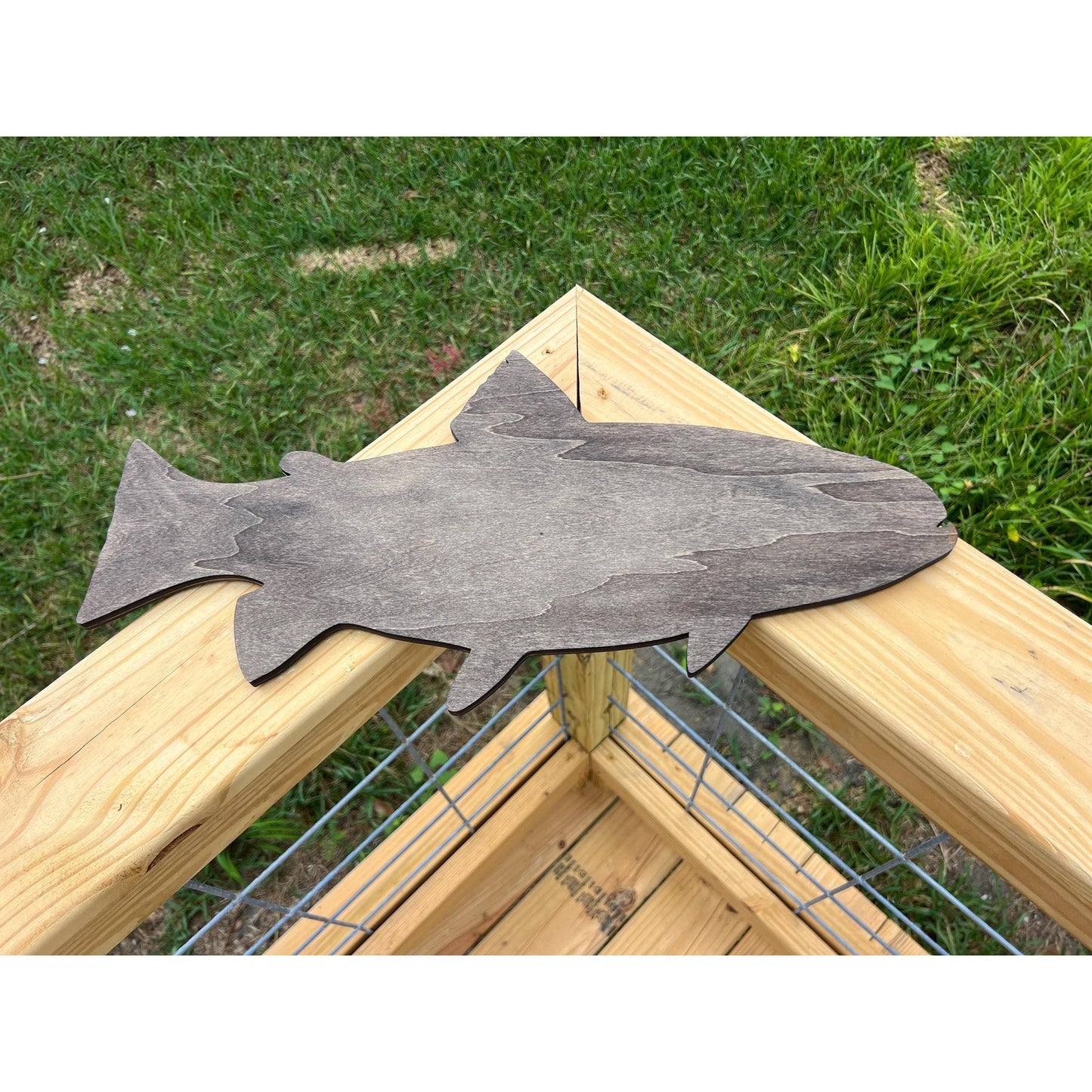 Personalized Fish Market Sign Custom Wooden Business Sign Rustic Wall Decor Family Name Fishing Cabin Plaque