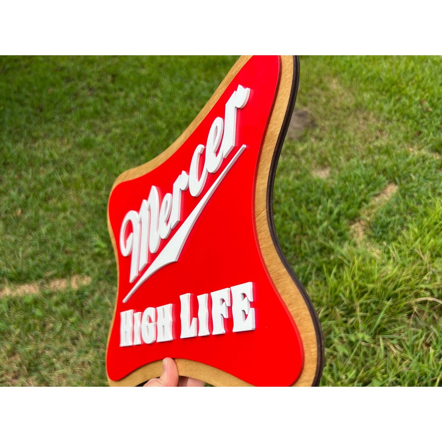 Miller Inspired Wooden Sign Personalized Man Cave Wall Decor Custom Bar Sign Rustic Beer Themed Plaque