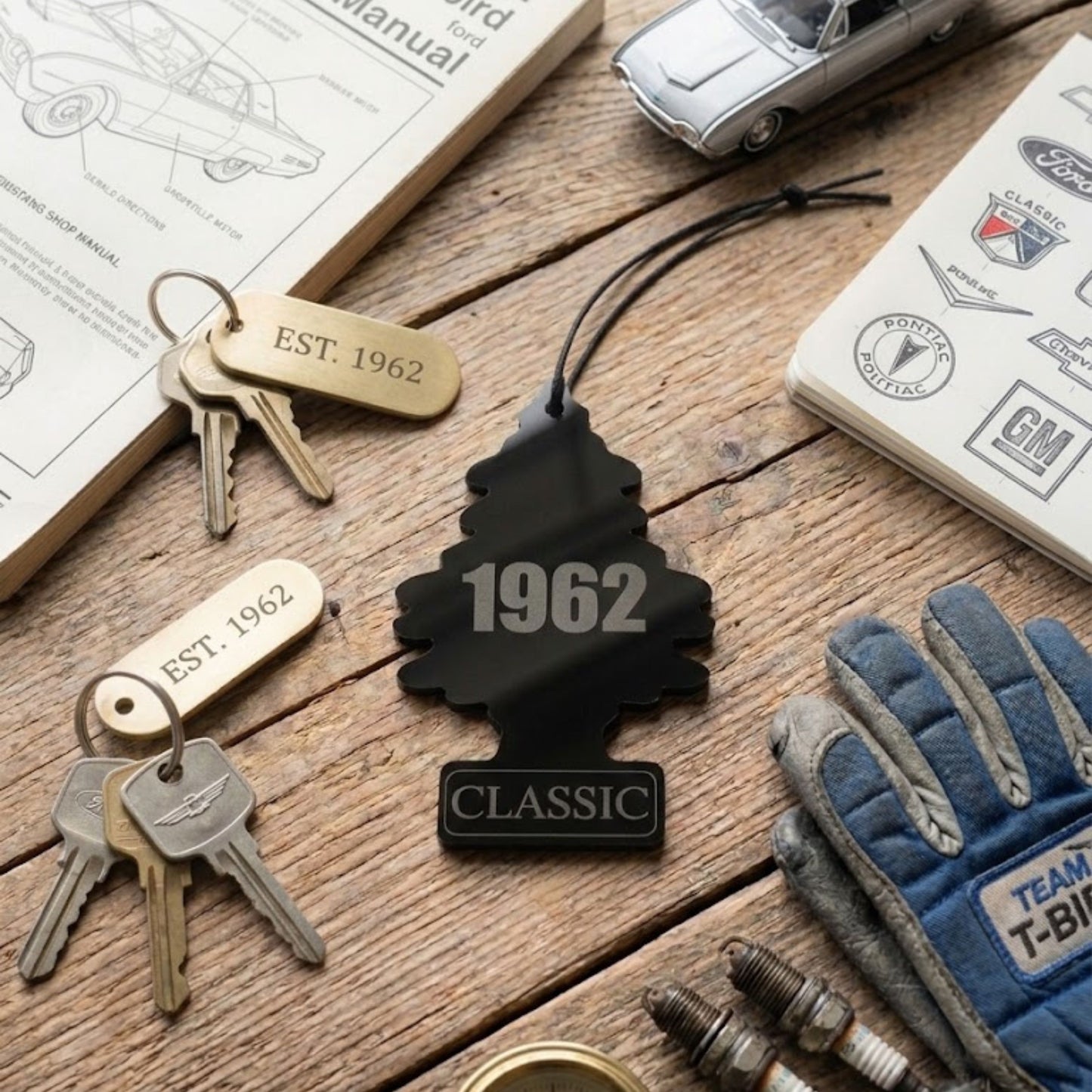 Rearview Mirror Hanging Ornament For Classic Car And Classic Truck Enthusiasts