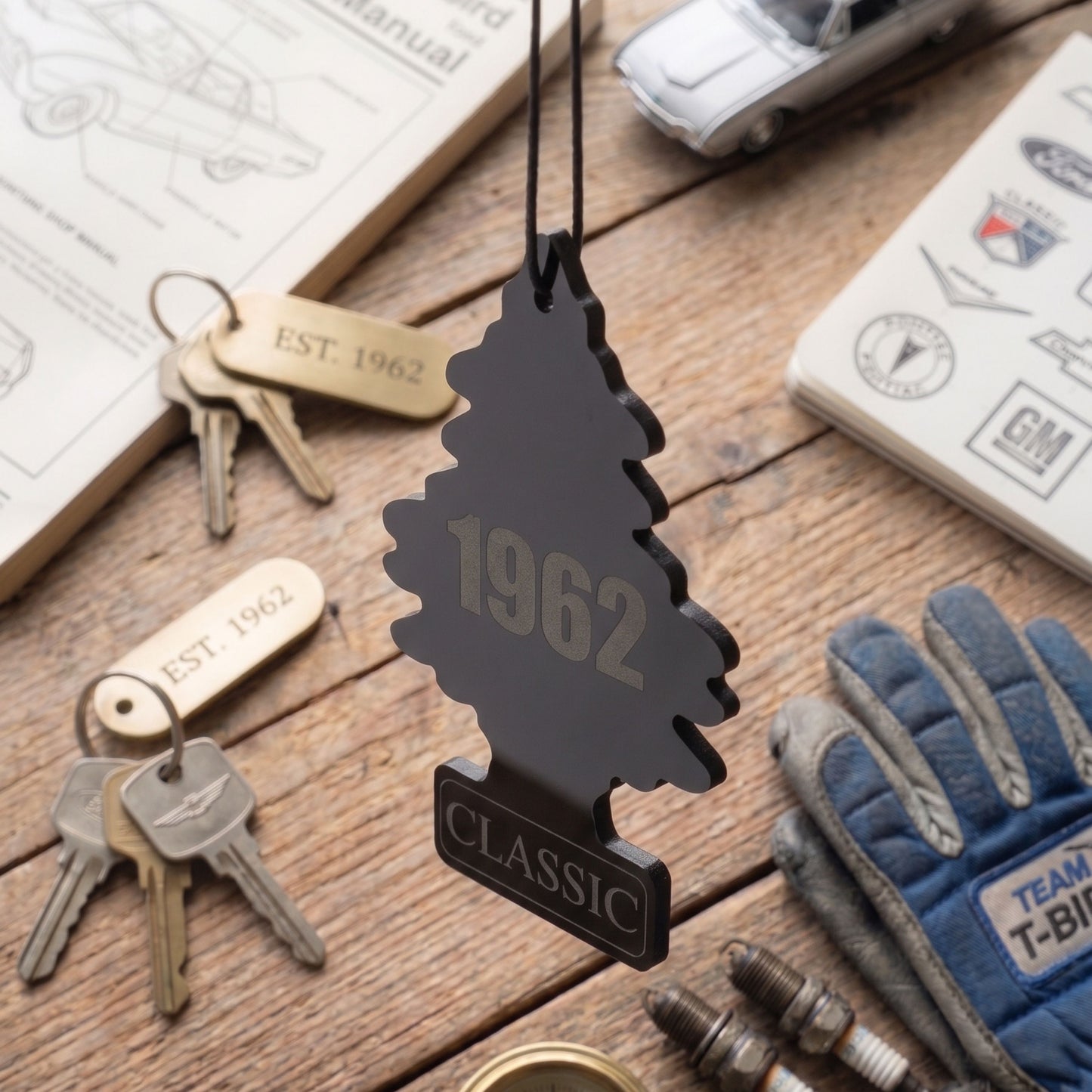Rearview Mirror Hanging Ornament For Classic Car And Classic Truck Enthusiasts