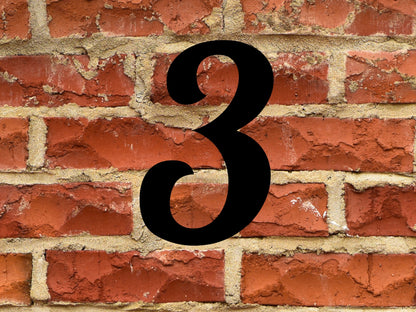 4 Inch Tall House Numbers | 6mm Thick | Paint or Stain Ready Address Numbers