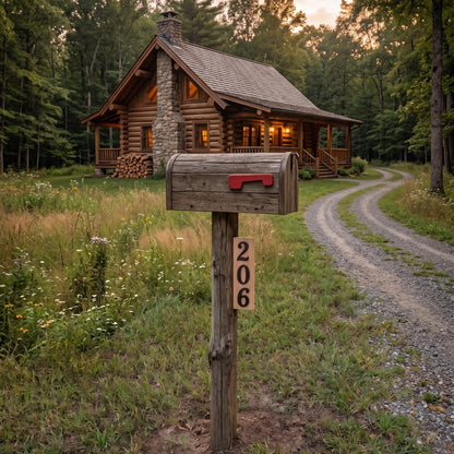 Weather Resistant Custom Wooden House Number Sign Outdoor Address Numbers Plaque Vertical or Horizontal Wood Mailbox Sign Modern Rustic Yard