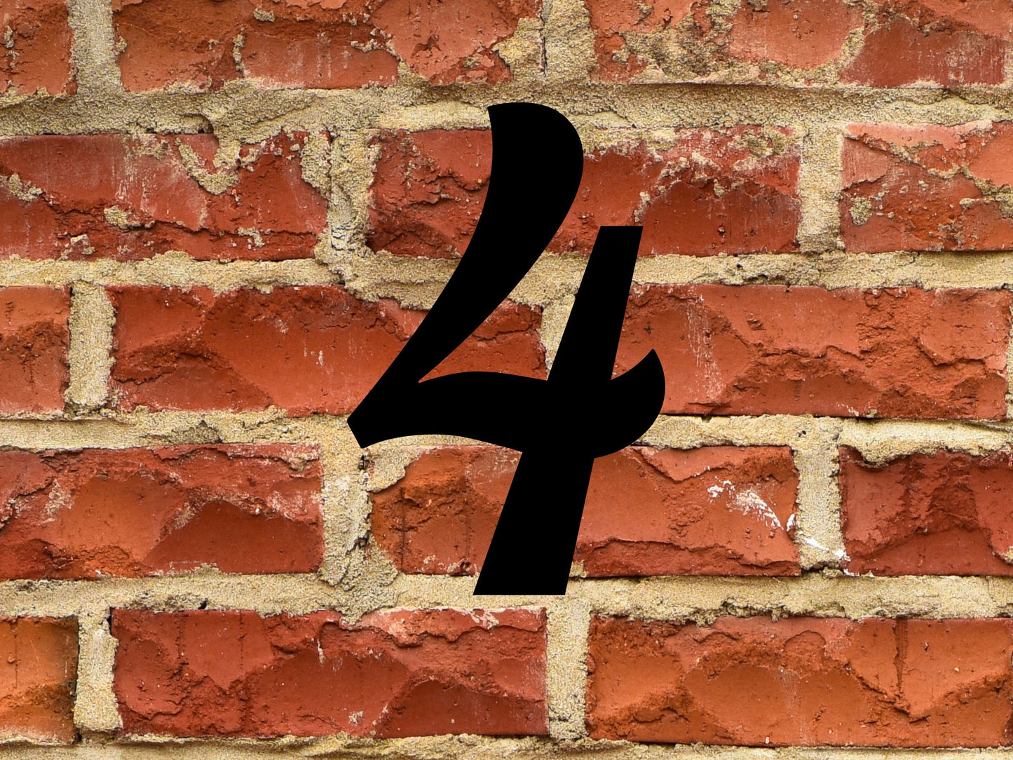 4 Inch Tall House Numbers | 6mm Thick | Paint or Stain Ready Address Numbers