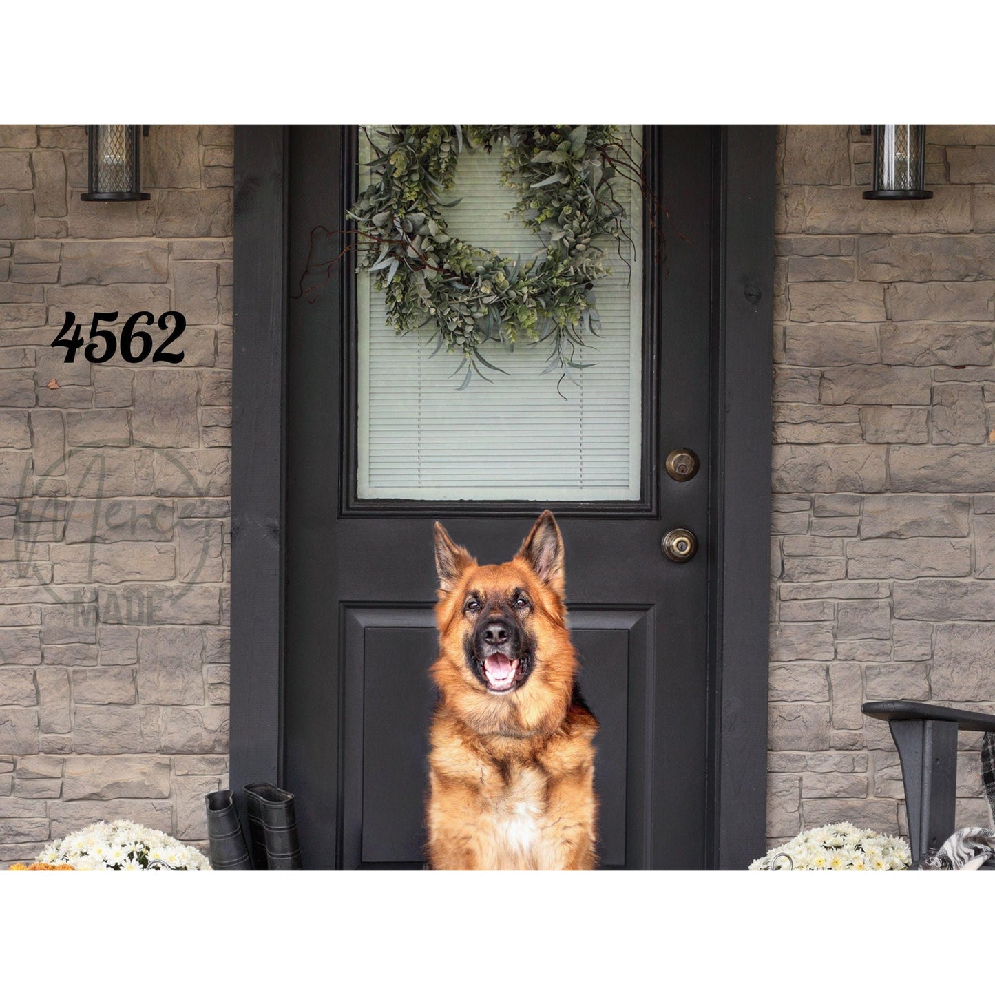 4 Inch Tall House Numbers | 6mm Thick | Paint or Stain Ready Address Numbers