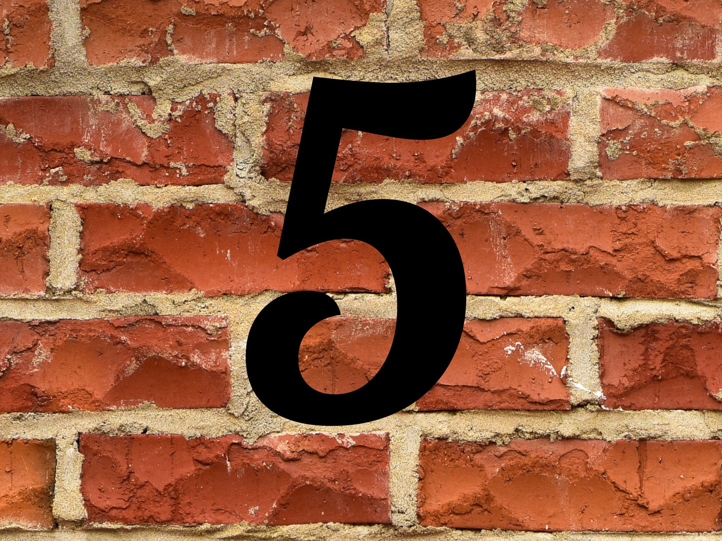 4 Inch Tall House Numbers | 6mm Thick | Paint or Stain Ready Address Numbers