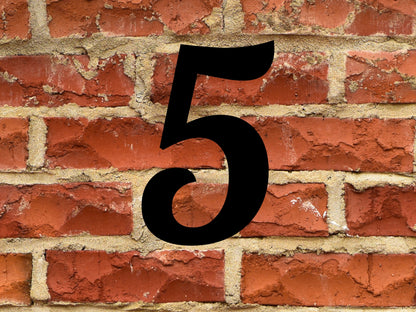 4 Inch Tall House Numbers | 6mm Thick | Paint or Stain Ready Address Numbers