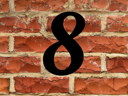 4 Inch Tall House Numbers | 6mm Thick | Paint or Stain Ready Address Numbers