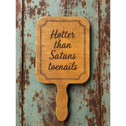 Funny Southern Hand Fan, Southern Saying Fan, Wooden Festival Fan, Country Humor Fan, Pool Party Fan, Summer Gift, Personalized Fan