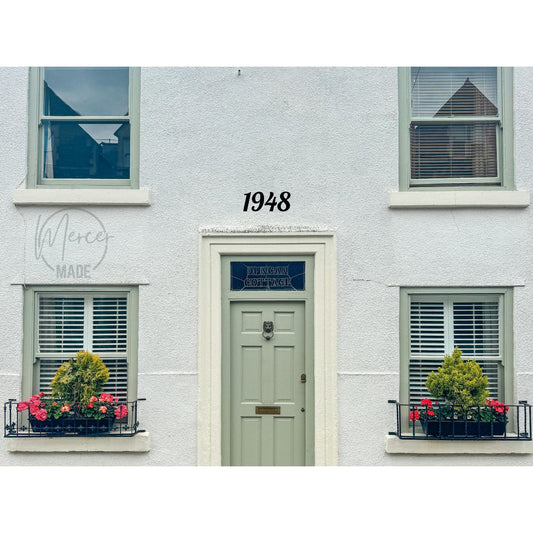 4 Inch Tall House Numbers | 6mm Thick | Paint or Stain Ready Address Numbers