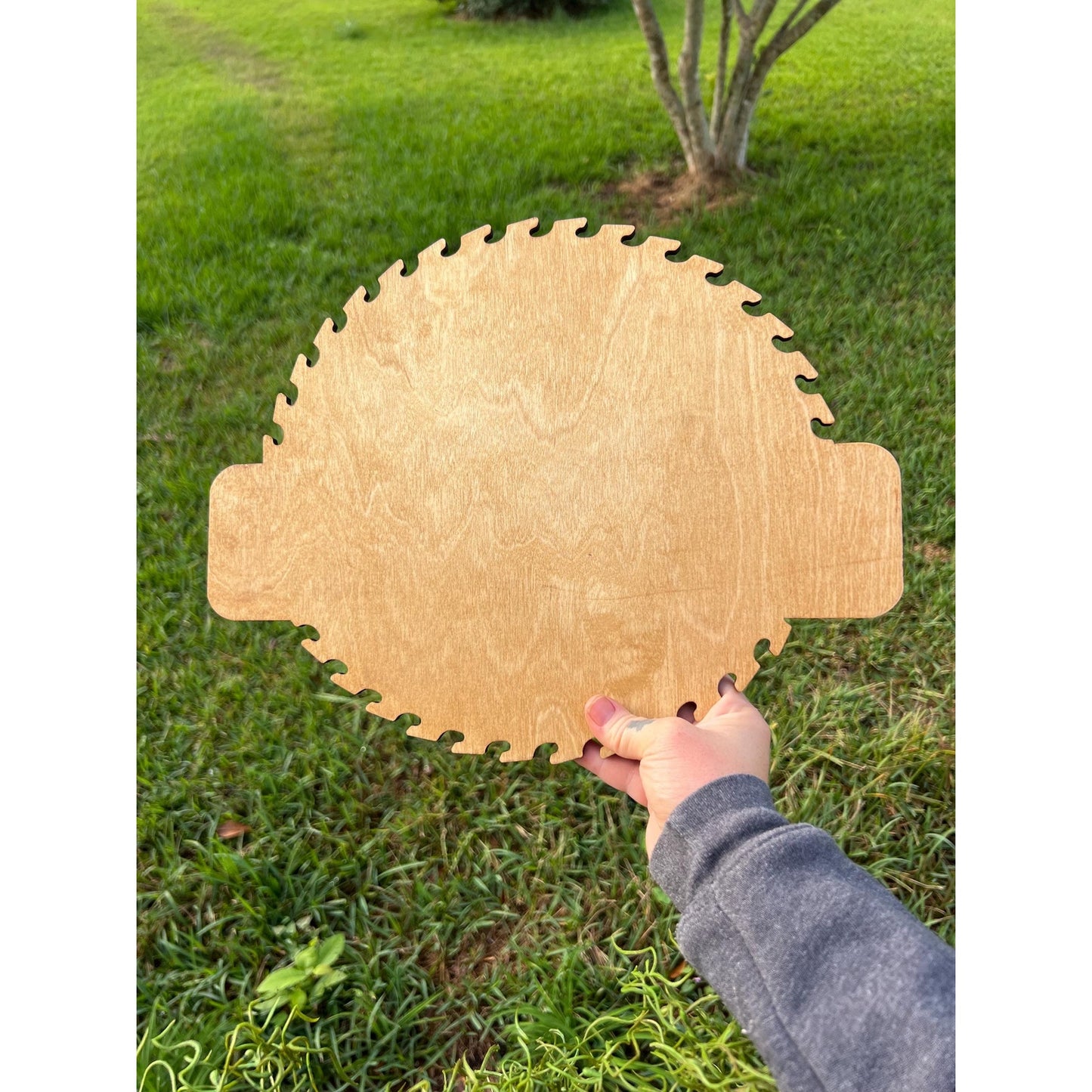Custom Stump Grinding & Tree Service Laser Cut Wood Logo Sign: Rustic Modern Business Decor (13x11.5 inches)