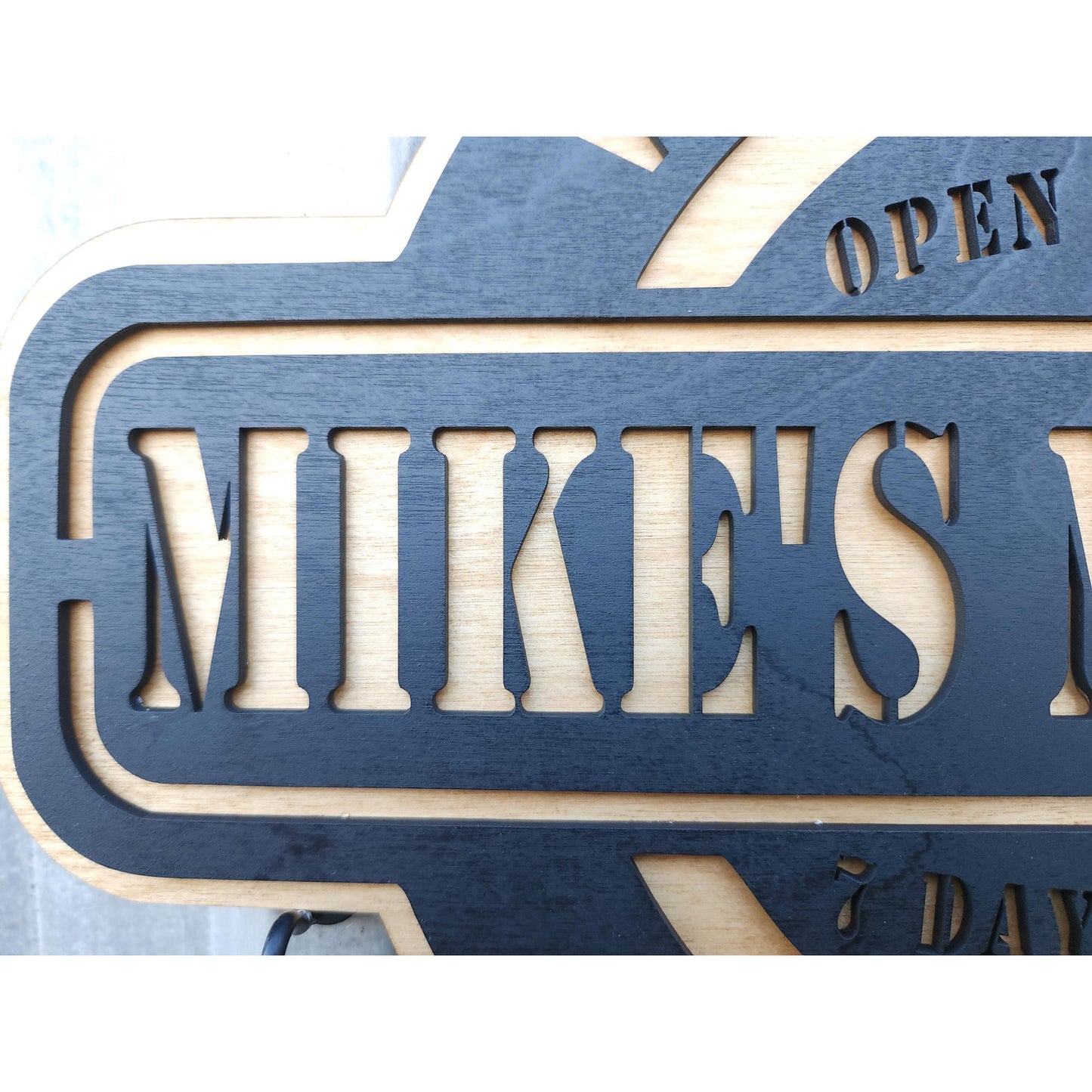 Personalized Man Cave Name Sign | Custom Mancave Last Name Wall Signs