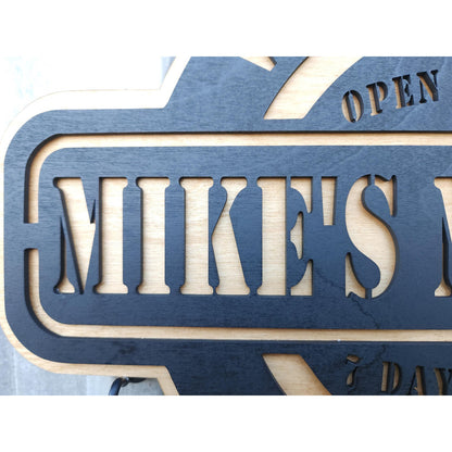 Personalized Man Cave Name Sign | Custom Mancave Last Name Wall Signs