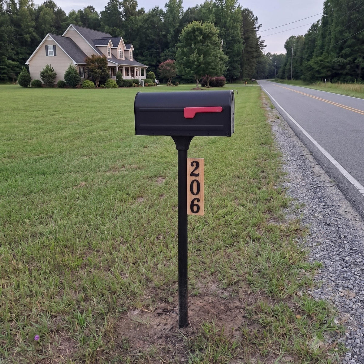 Weather Resistant Custom Wooden House Number Sign Outdoor Address Numbers Plaque Vertical or Horizontal Wood Mailbox Sign Modern Rustic Yard