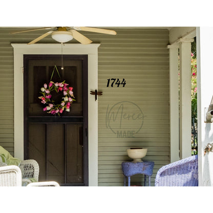 4 Inch Tall House Numbers | 6mm Thick | Paint or Stain Ready Address Numbers