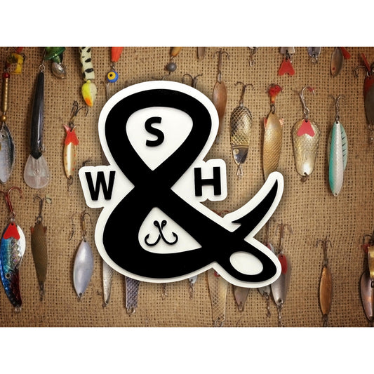 Custom Laser Cut Wood Logo Sign: Rustic Modern Business Decor (13x11.5 inches)