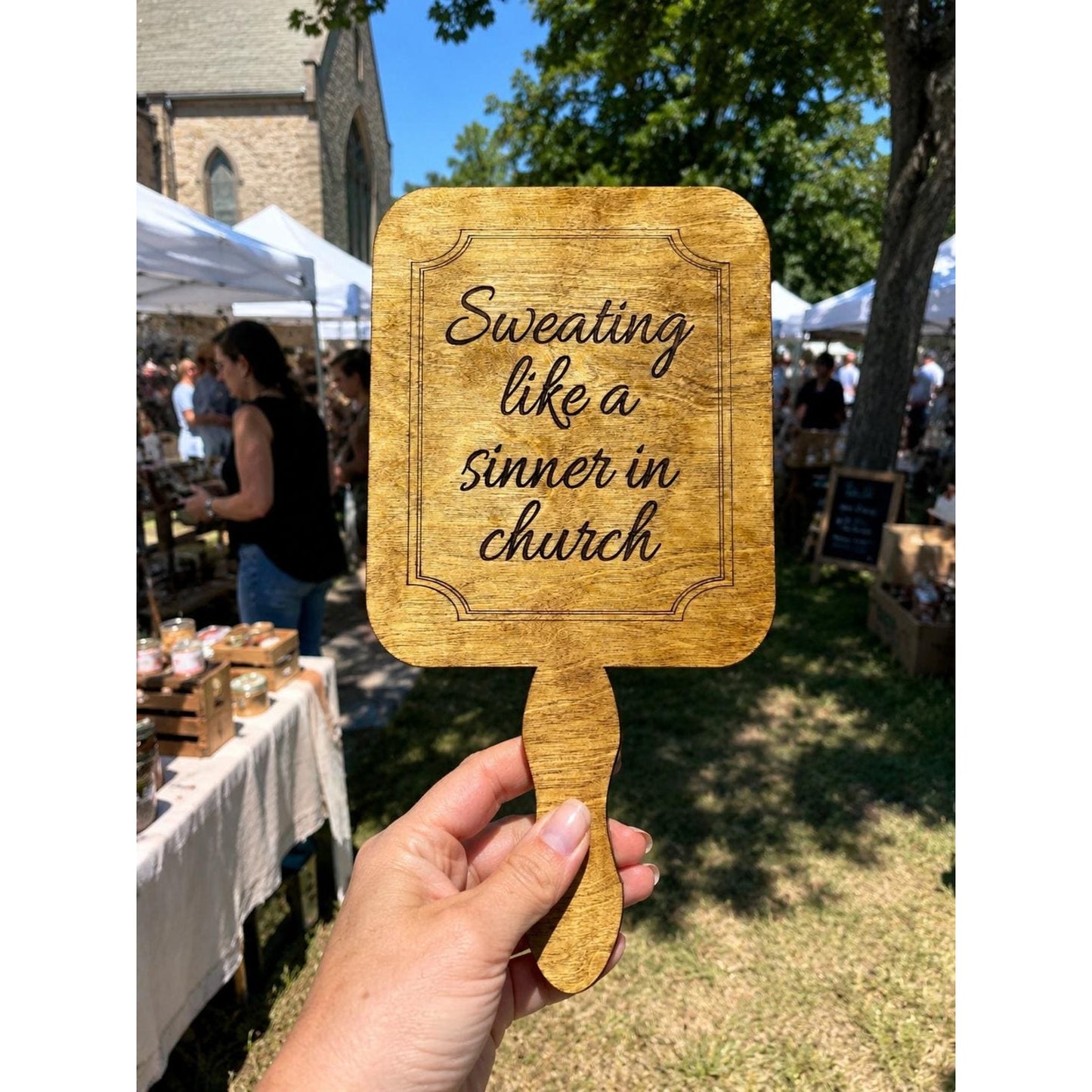 Funny Southern Hand Fan, Southern Saying Fan, Wooden Festival Fan, Country Humor Fan, Pool Party Fan, Summer Gift, Personalized Fan