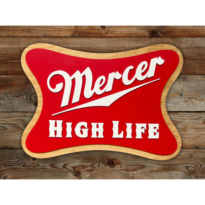 Miller Inspired Wooden Sign Personalized Man Cave Wall Decor Custom Bar Sign Rustic Beer Themed Plaque