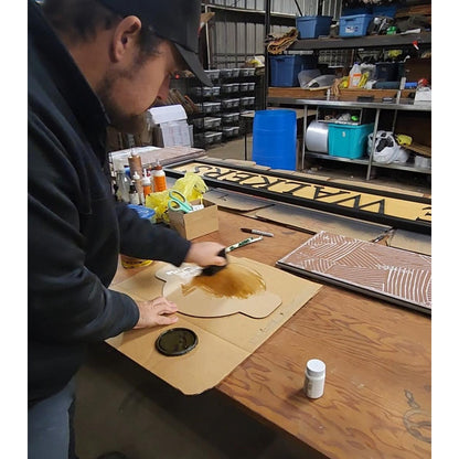 Personalized Man Cave Name Sign | Custom Mancave Last Name Wall Signs