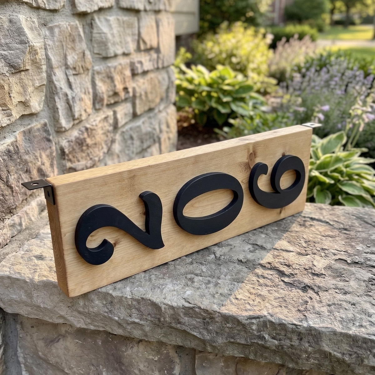 Weather Resistant Custom Wooden House Number Sign Outdoor Address Numbers Plaque Vertical or Horizontal Wood Mailbox Sign Modern Rustic Yard
