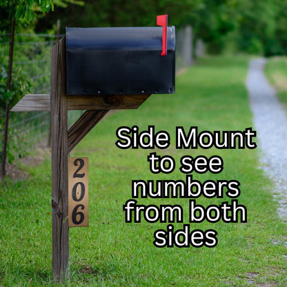 Weather Resistant Custom Wooden House Number Sign Outdoor Address Numbers Plaque Vertical or Horizontal Wood Mailbox Sign Modern Rustic Yard