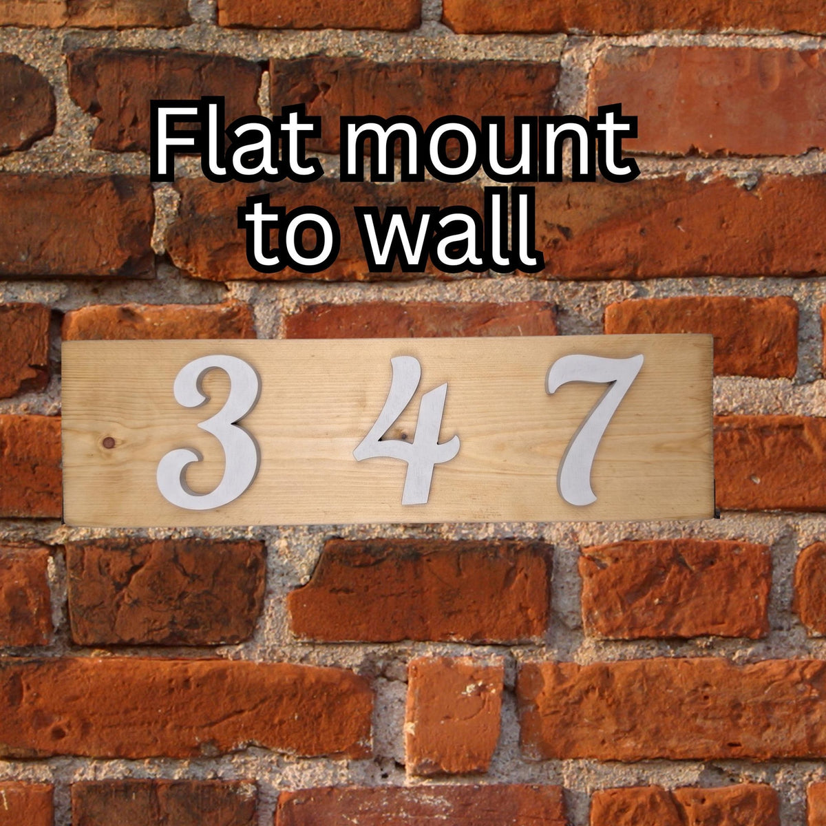 Weather Resistant Custom Wooden House Number Sign Outdoor Address Numbers Plaque Vertical or Horizontal Wood Mailbox Sign Modern Rustic Yard