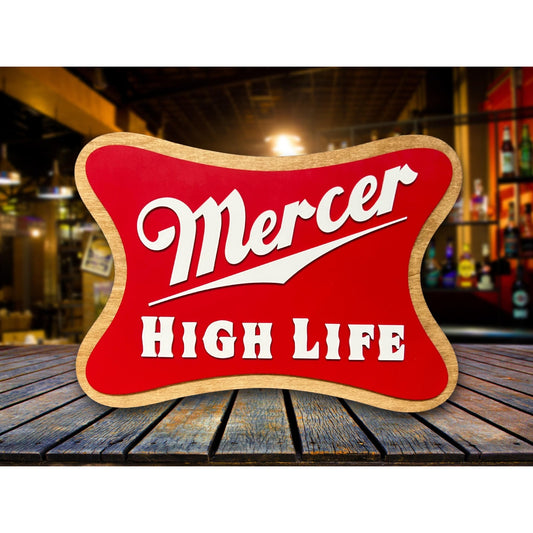 Miller Inspired Wooden Sign Personalized Man Cave Wall Decor Custom Bar Sign Rustic Beer Themed Plaque