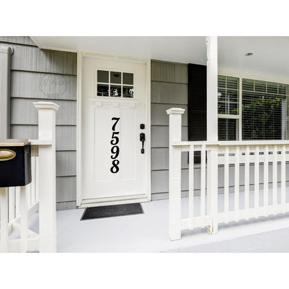 4 Inch Tall House Numbers | 6mm Thick | Paint or Stain Ready Address Numbers