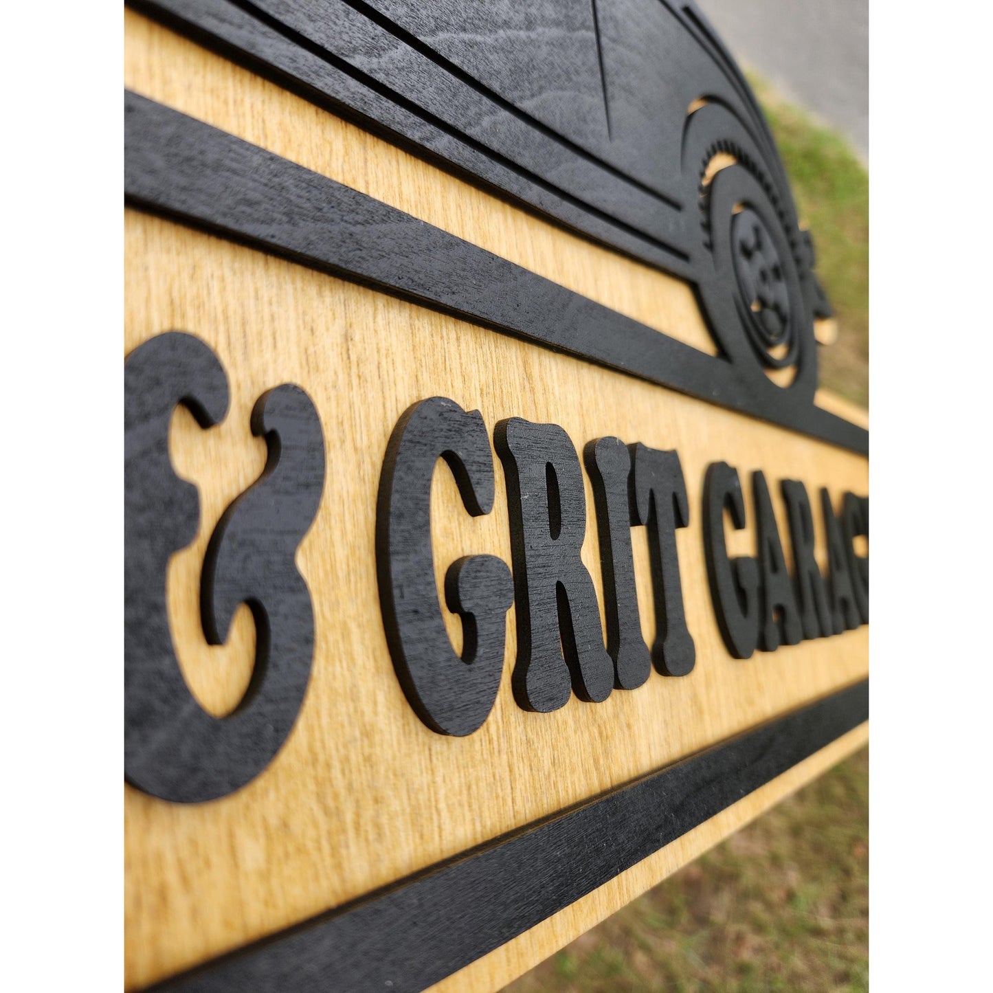 Personalized 1930s Ford Coupe Hot Rod Garage Sign