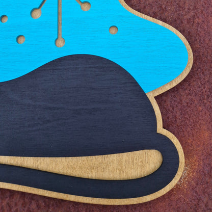 Wholesale Mid Century Modern Atomic Black Cat Wall Art