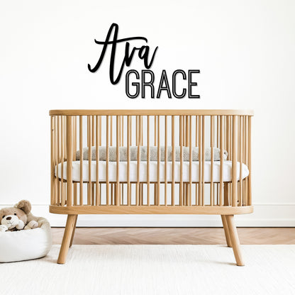 Personalized Wooden Baby Name Sign For Nursery