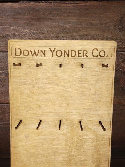 Retail Display for Wholesale Wooden Southern Slang Keychains