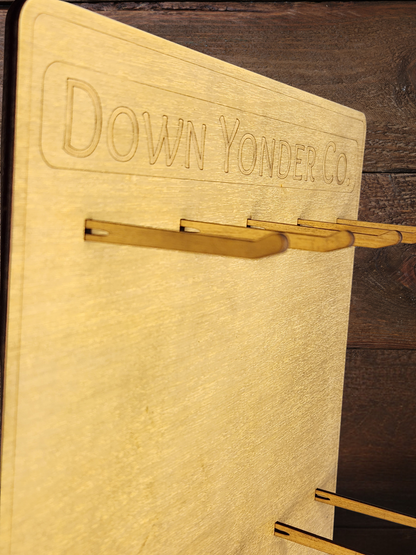 Retail Display for Wholesale Wooden Southern Slang Keychains