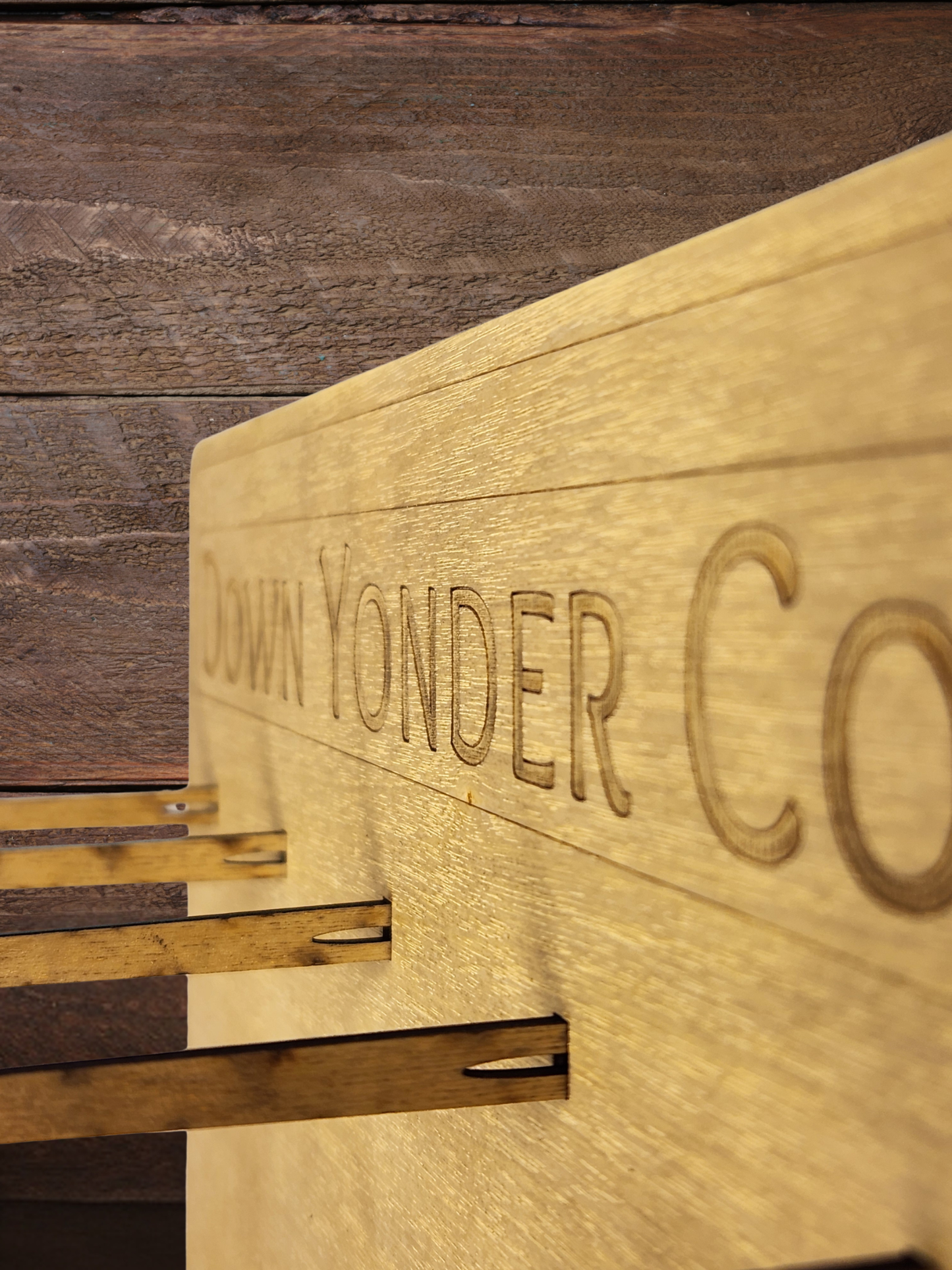 Retail Display for Wholesale Wooden Southern Slang Keychains