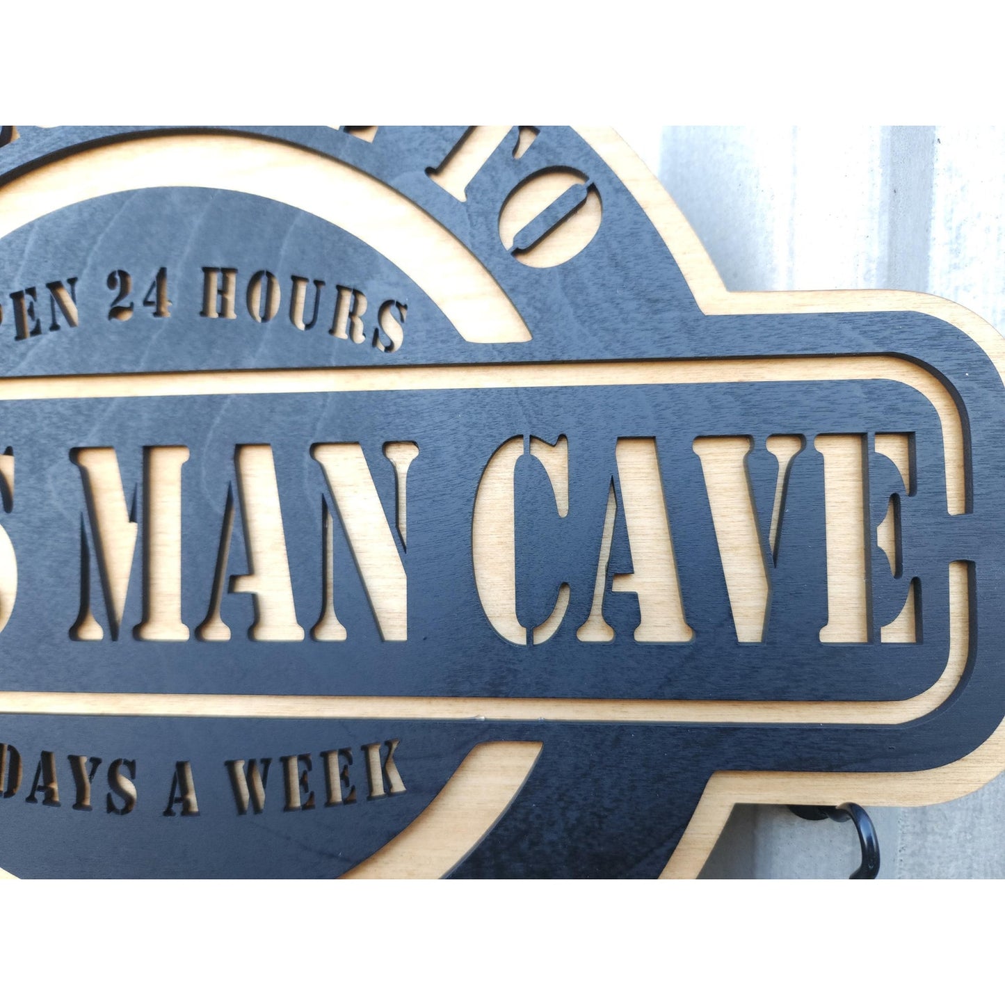 Personalized Man Cave Name Sign | Custom Mancave Last Name Wall Signs