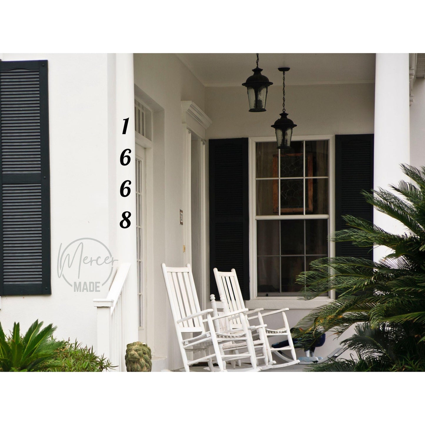 4 Inch Tall House Numbers | 6mm Thick | Paint or Stain Ready Address Numbers