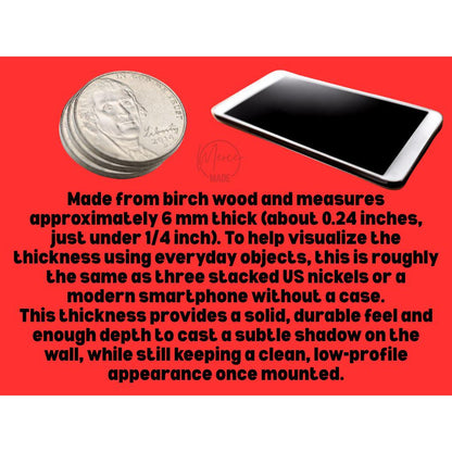 Mid Century Modern Abstract Wall Decor, Geometric Wood Art, Minimalist Stained Design