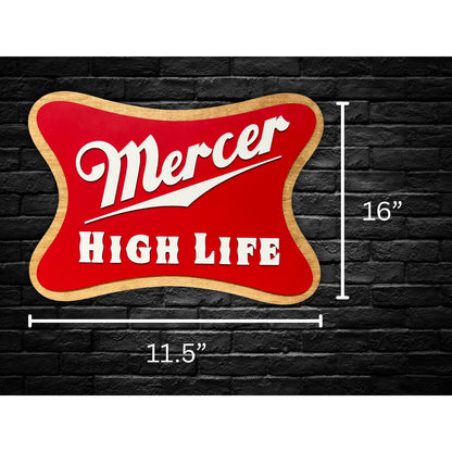 Miller Inspired Wooden Sign Personalized Man Cave Wall Decor Custom Bar Sign Rustic Beer Themed Plaque