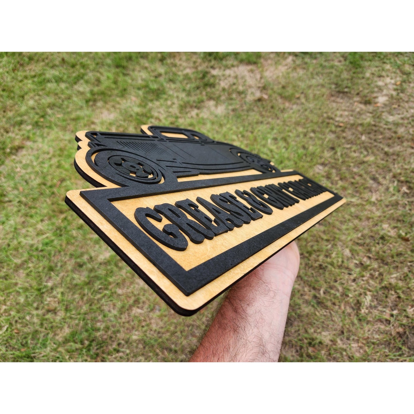 Personalized 1930s Ford Coupe Hot Rod Garage Sign