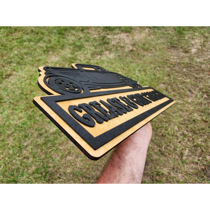 Personalized 1930s Ford Coupe Hot Rod Garage Sign