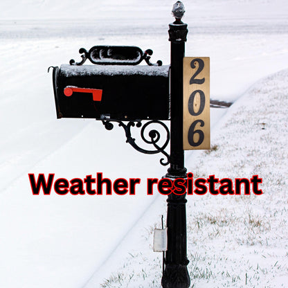Weather Resistant Custom Wooden House Number Sign Outdoor Address Numbers Plaque Vertical or Horizontal Wood Mailbox Sign Modern Rustic Yard