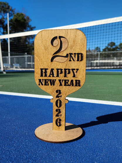 Wholesale Wooden Pickleball Tournament Trophies for 1st, 2nd, and 3rd place - Trophy & Awards for Pickle Ball Players