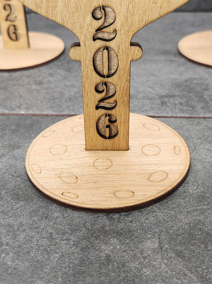 Wholesale Wooden Pickleball Tournament Trophies for 1st, 2nd, and 3rd place - Trophy & Awards for Pickle Ball Players